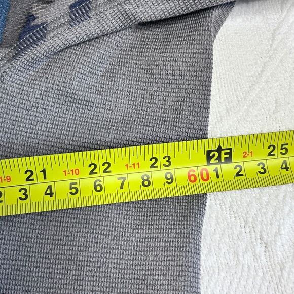 LL Bean Long Sleeve Men's XL Tall Henley Shirt Digital Camouflage Blue Gray - Picture 7 of 9